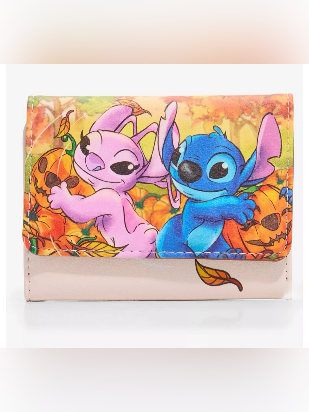 Loungefly Disney Stitch & Angel Pumpkin Patch Mini Wallet